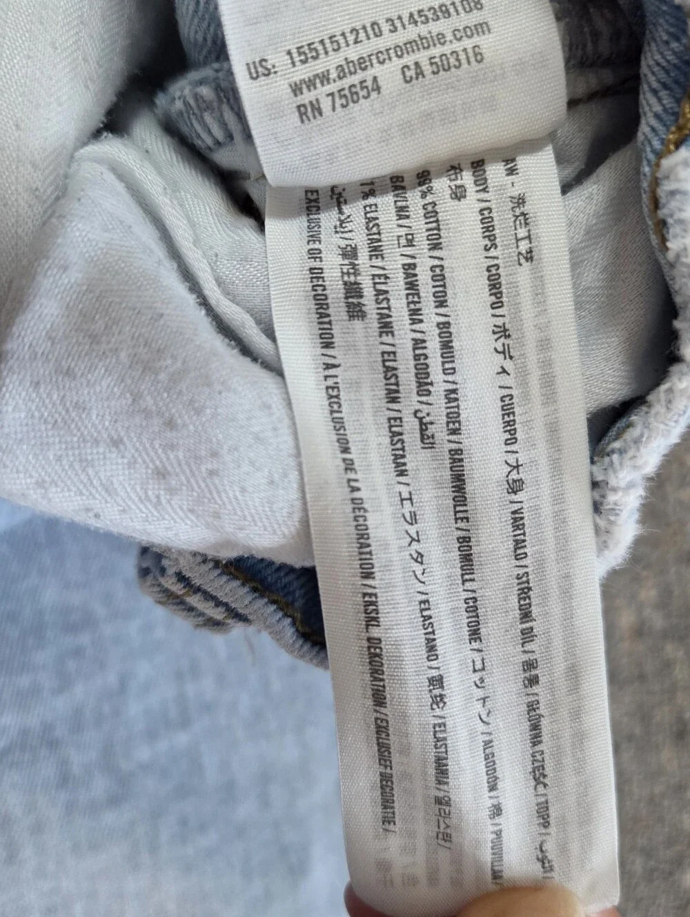 Abercrombie & Fitch Curve Love The '90s Straight Ultra High Rise Jeans 31/12R